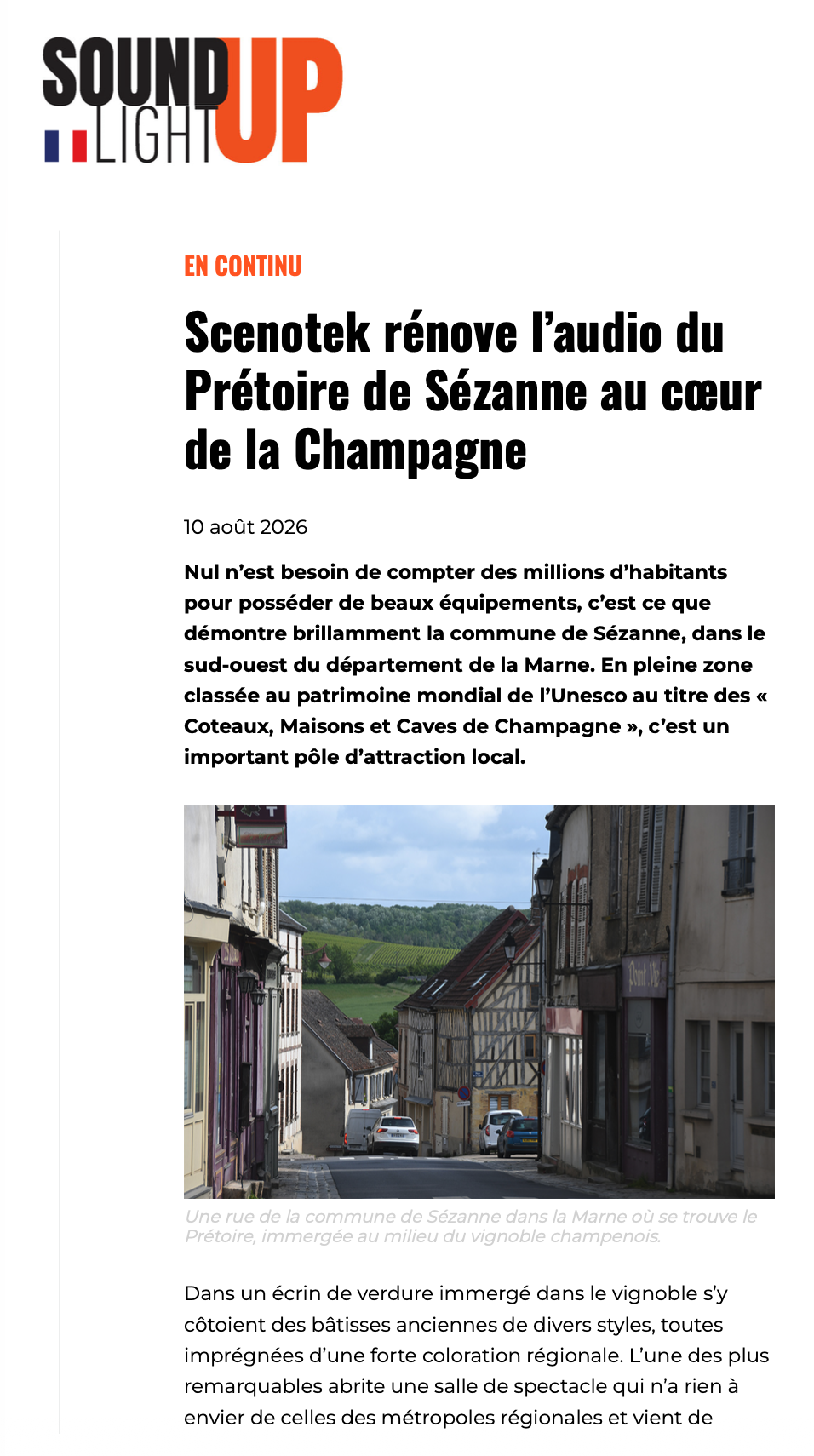 Mise en place scène extérieure pour concert